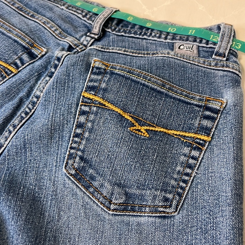 Cruel Girl- low rise slim denim jeans. Size 7 regular.